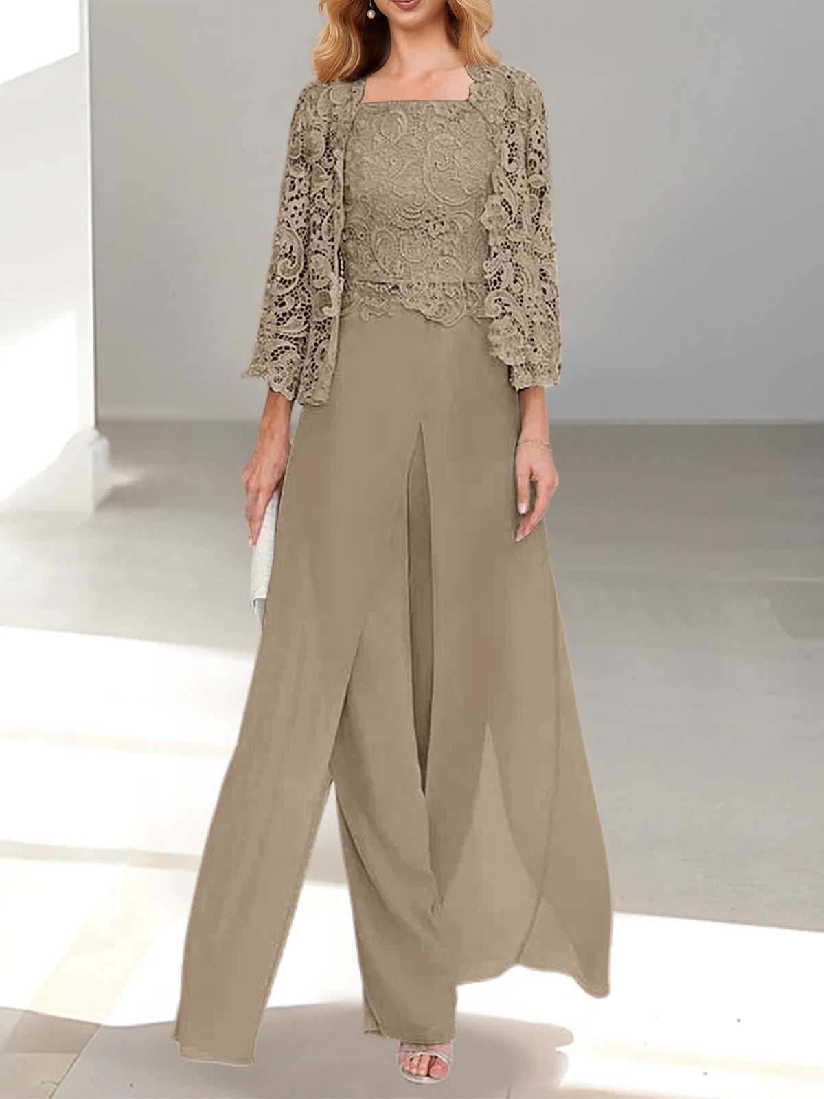 MOREAU LYON | ÉLÉGANTE ENSEMBLE PANTALON EN MOUSSELINE POUR FEMME