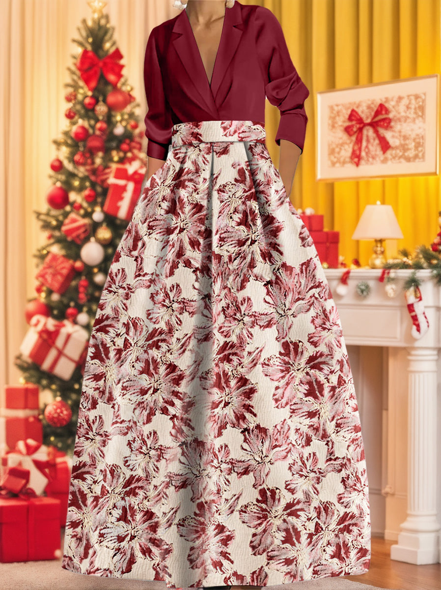 MOREAU LYON | ÉLÉGANTE ROBE MAXI FLORALE POUR FEMMES