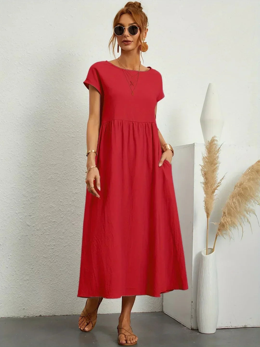 MOREAU LYON | ROBE MIDI PLISSEE POUR FEMMES