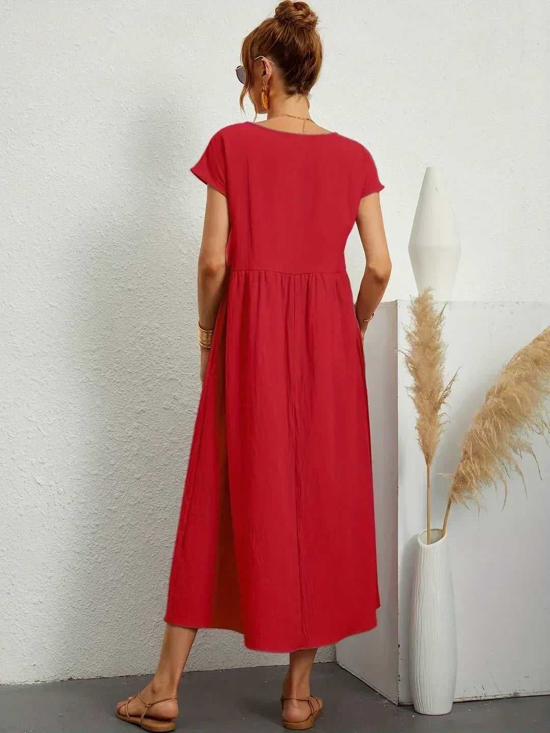 MOREAU LYON | ROBE MIDI PLISSEE POUR FEMMES