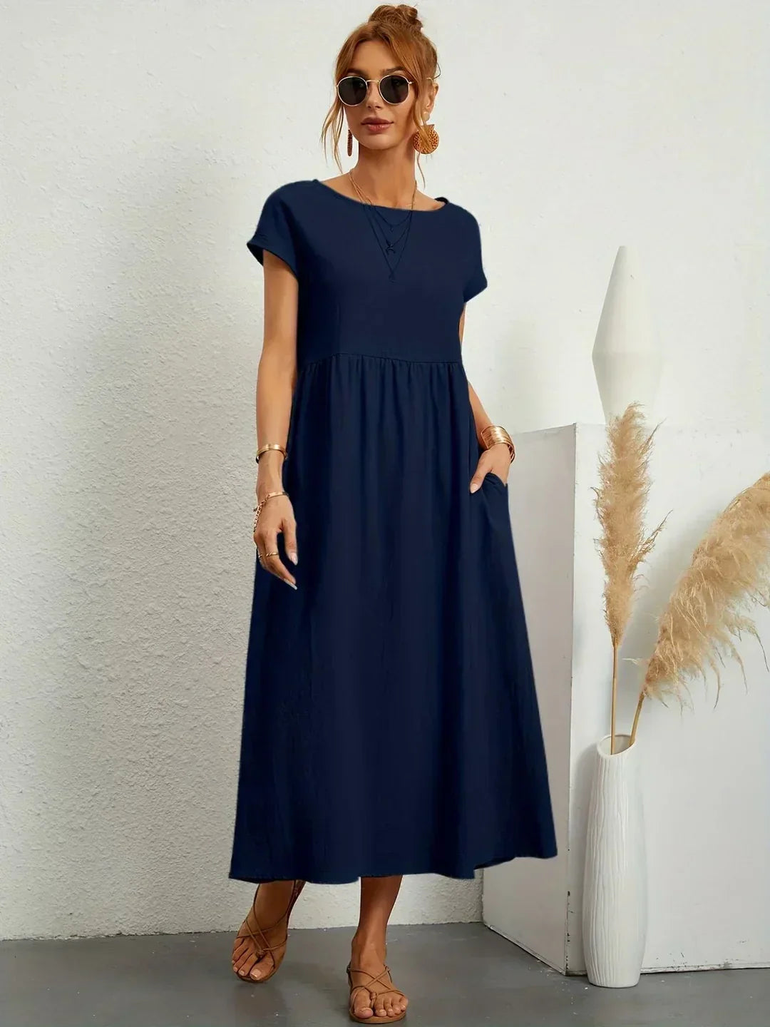 MOREAU LYON | ROBE MIDI PLISSEE POUR FEMMES