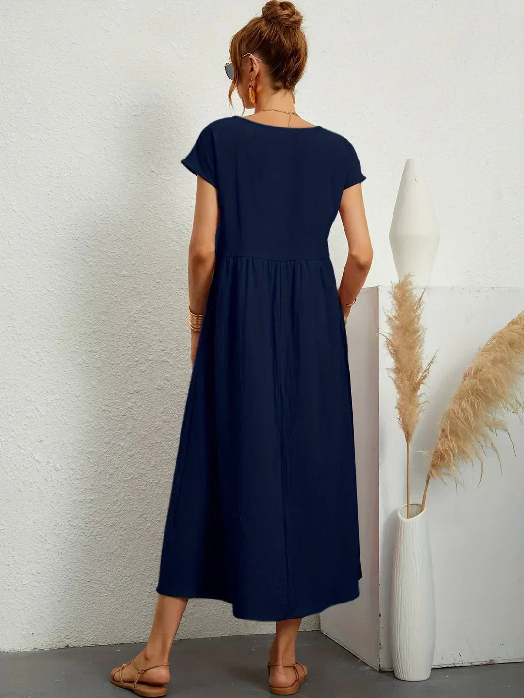 MOREAU LYON | ROBE MIDI PLISSEE POUR FEMMES