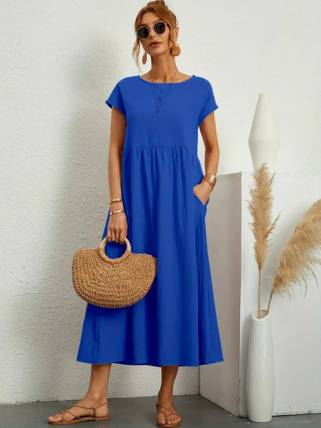 MOREAU LYON | ROBE MIDI PLISSEE POUR FEMMES