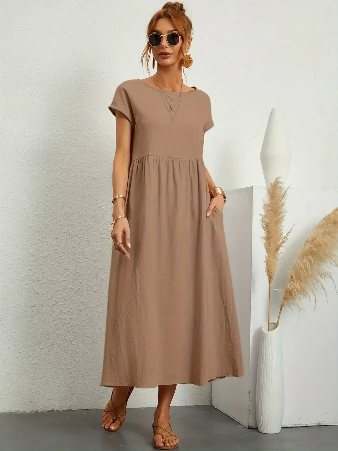 MOREAU LYON | ROBE MIDI PLISSEE POUR FEMMES
