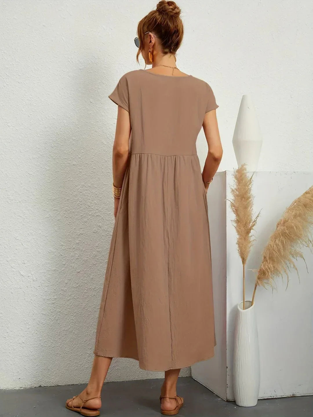 MOREAU LYON | ROBE MIDI PLISSEE POUR FEMMES