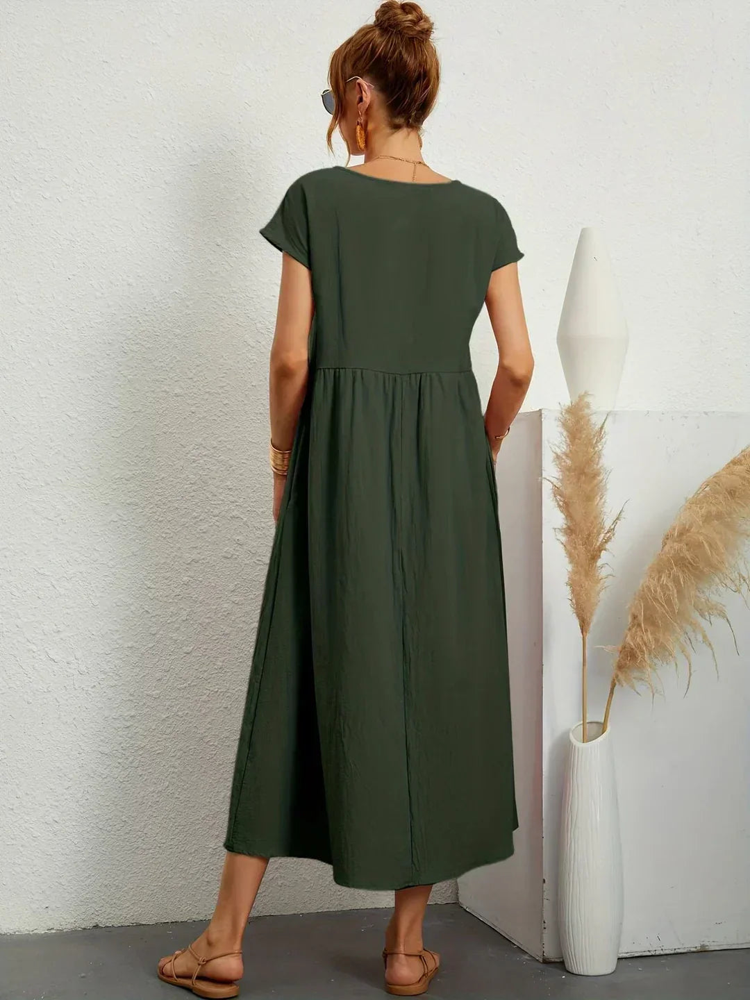 MOREAU LYON | ROBE MIDI PLISSEE POUR FEMMES