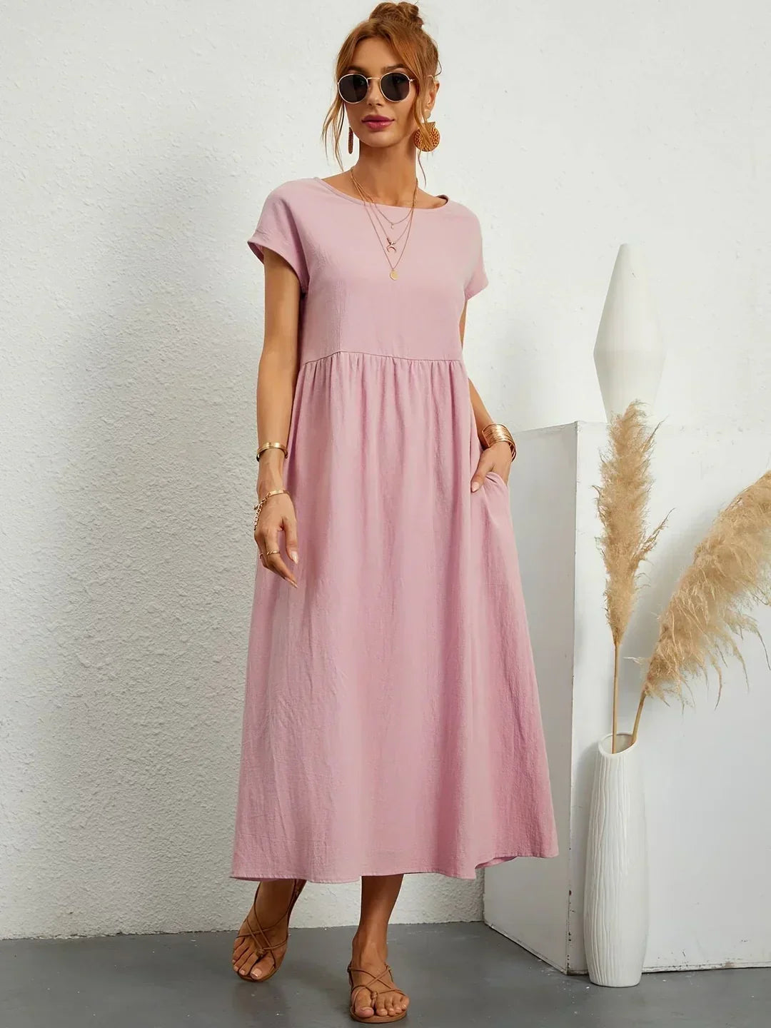 MOREAU LYON | ROBE MIDI PLISSEE POUR FEMMES