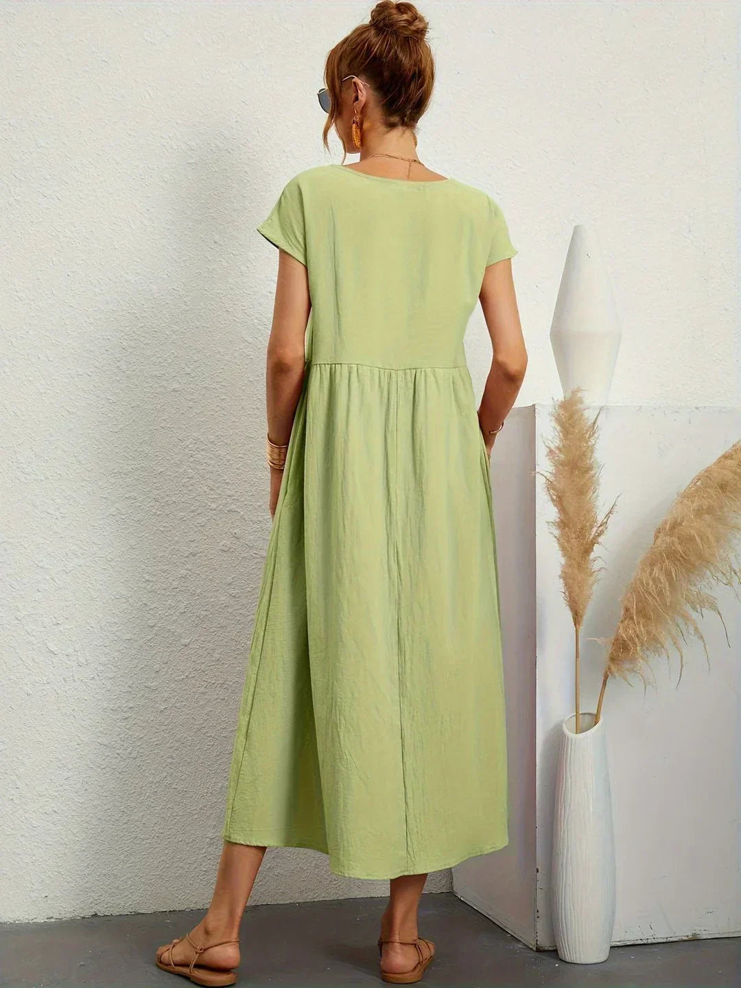 MOREAU LYON | ROBE MIDI PLISSEE POUR FEMMES