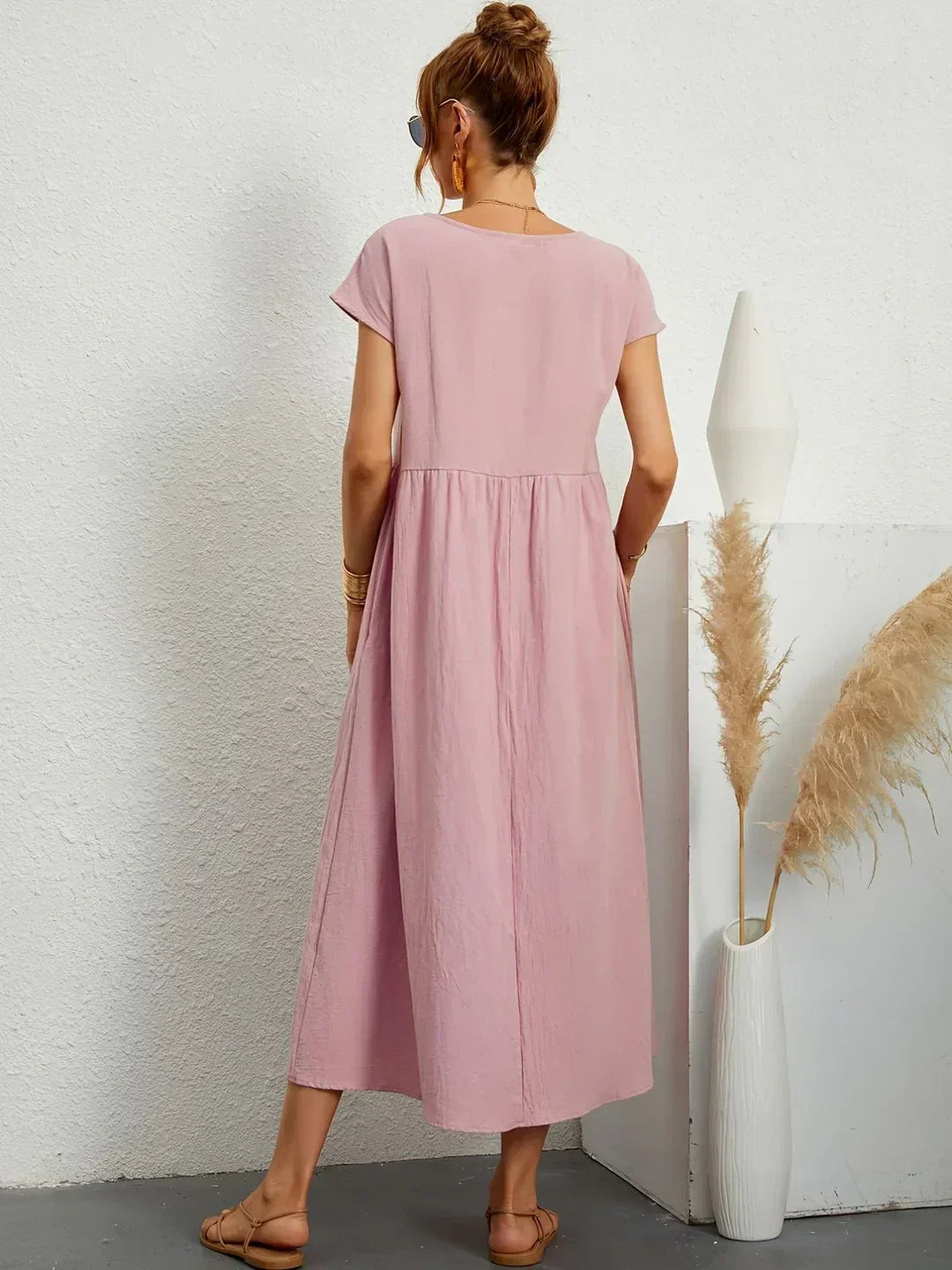 MOREAU LYON | ROBE MIDI PLISSEE POUR FEMMES