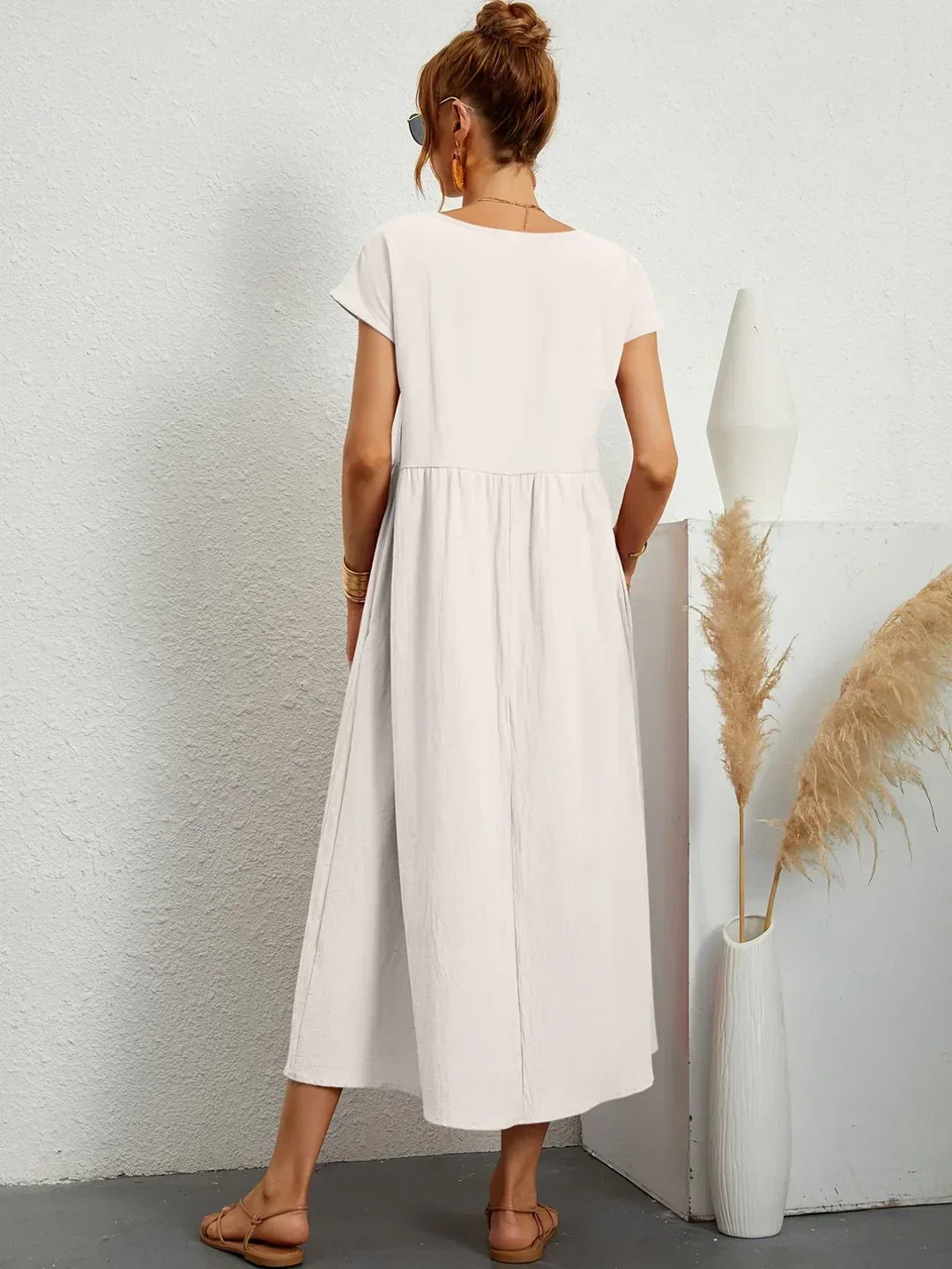 MOREAU LYON | ROBE MIDI PLISSEE POUR FEMMES