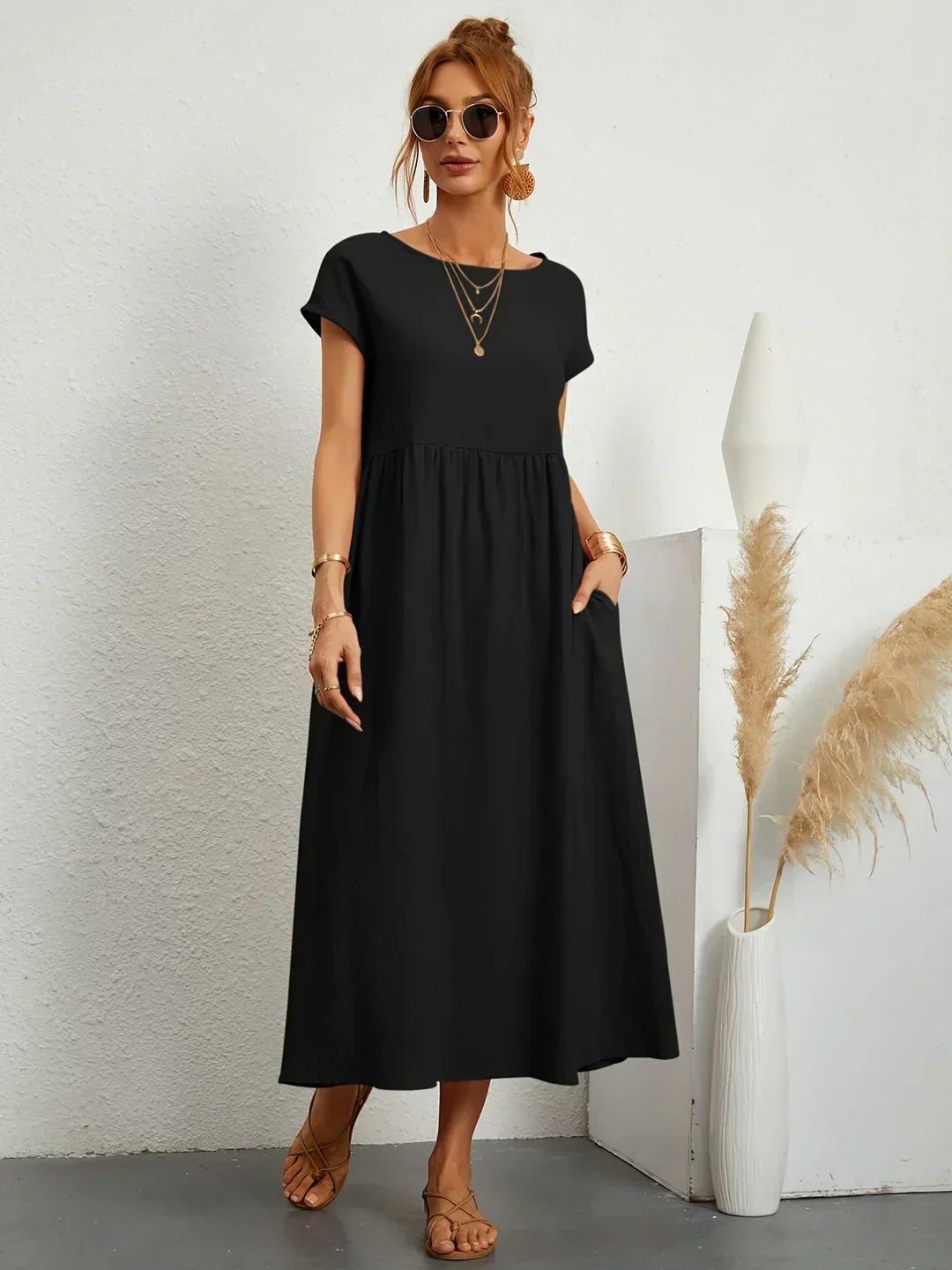 MOREAU LYON | ROBE MIDI PLISSEE POUR FEMMES
