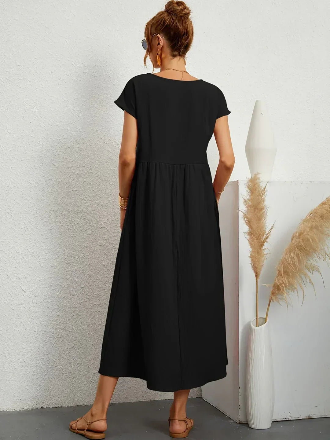 MOREAU LYON | ROBE MIDI PLISSEE POUR FEMMES