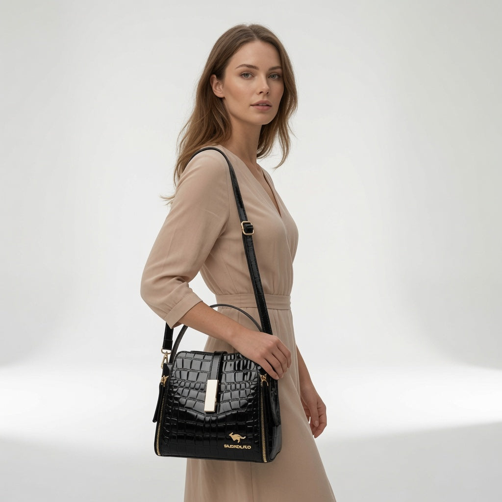 MOREAU LYON | SAC À MOTIF CROCODILE POUR FEMMES