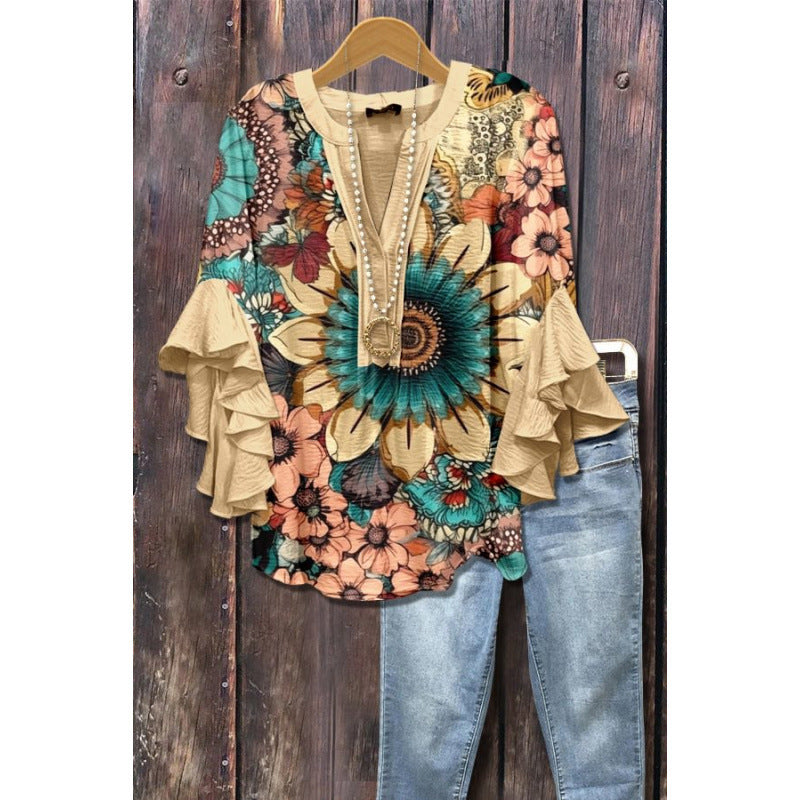 MOREAU LYON | BLOUSE À VOLANTS POUR FEMMES
