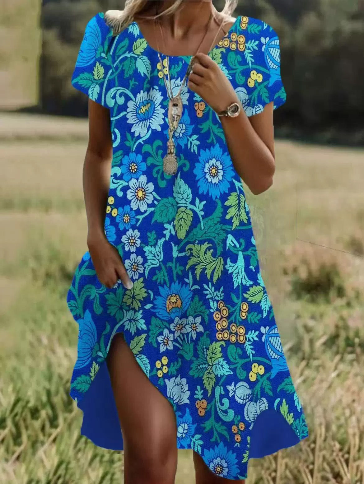 MOREAU LYON | ROBE MIDI D'ÉTÉ POUR FEMMES