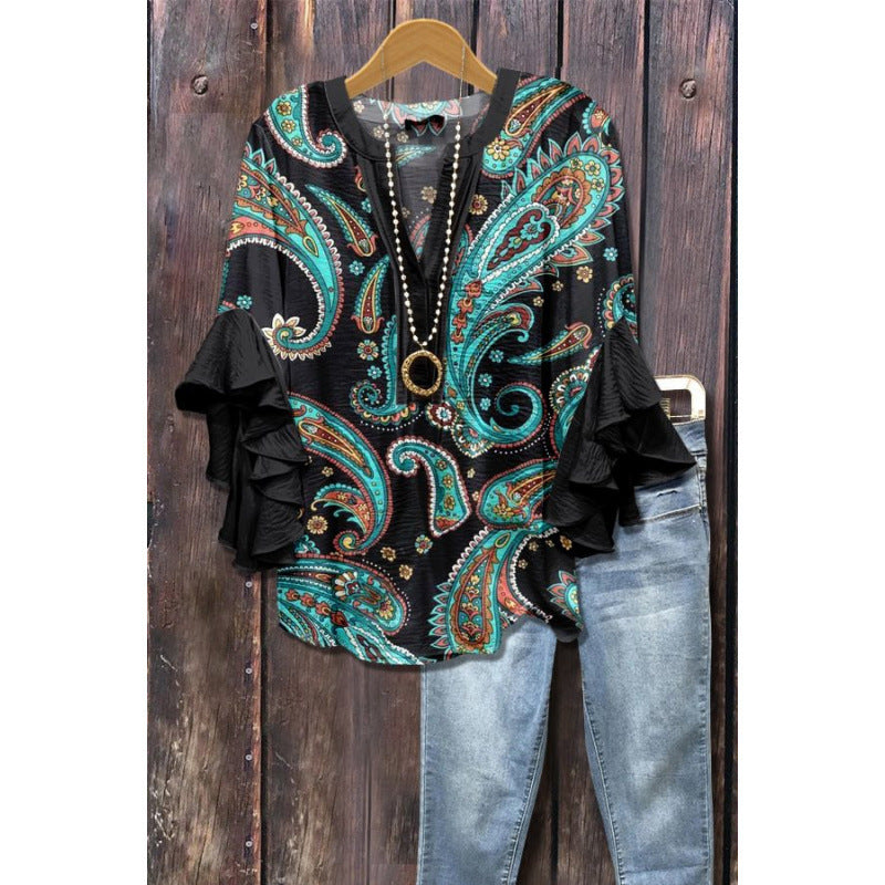 MOREAU LYON | BLOUSE À VOLANTS POUR FEMMES