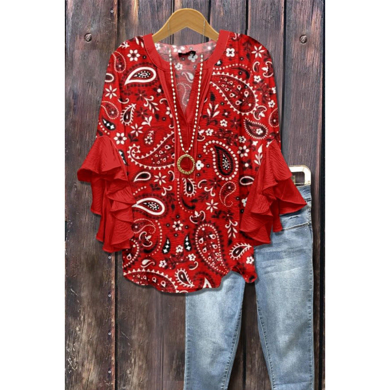 MOREAU LYON | BLOUSE À VOLANTS POUR FEMMES