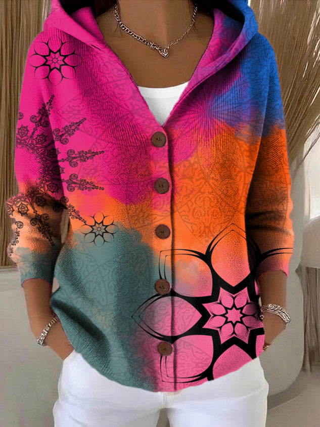 MOREAU LYON | GILET À CAPUCHE PATCHWORK POUR FEMMES