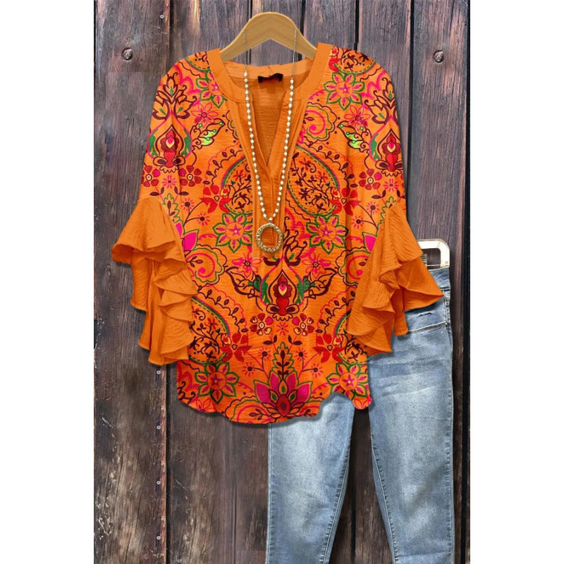 MOREAU LYON | BLOUSE À VOLANTS POUR FEMMES