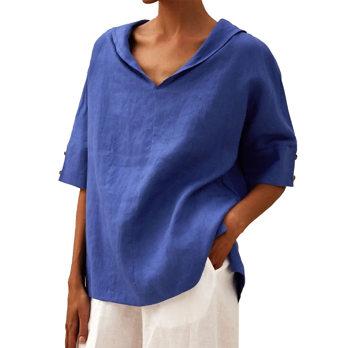 MOREAU LYON | CHEMISE À COL EN V POUR FEMME