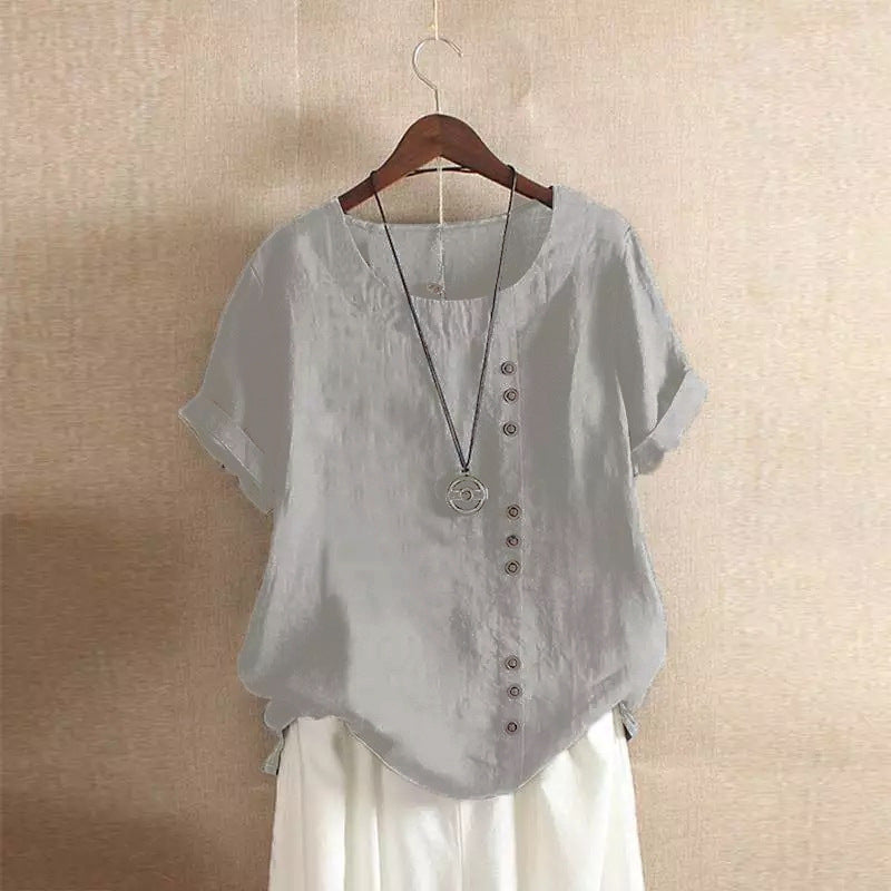 MOREAU LYON | BLOUSE EN COTON À BOUTONS POUR FEMMES