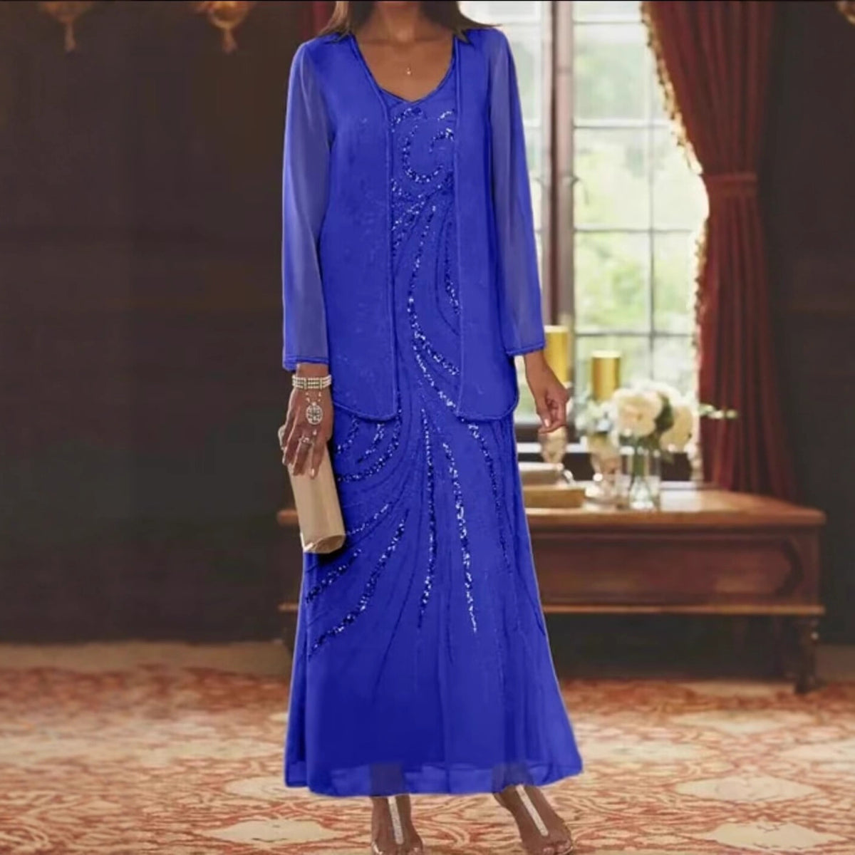MOREAU LYON | ENSEMBLE ROBE EN MOUSSELINE POUR FEMME