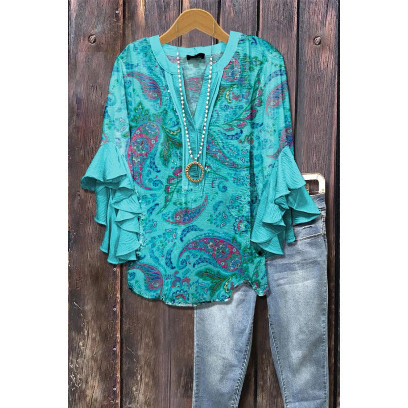 MOREAU LYON | BLOUSE À VOLANTS POUR FEMMES