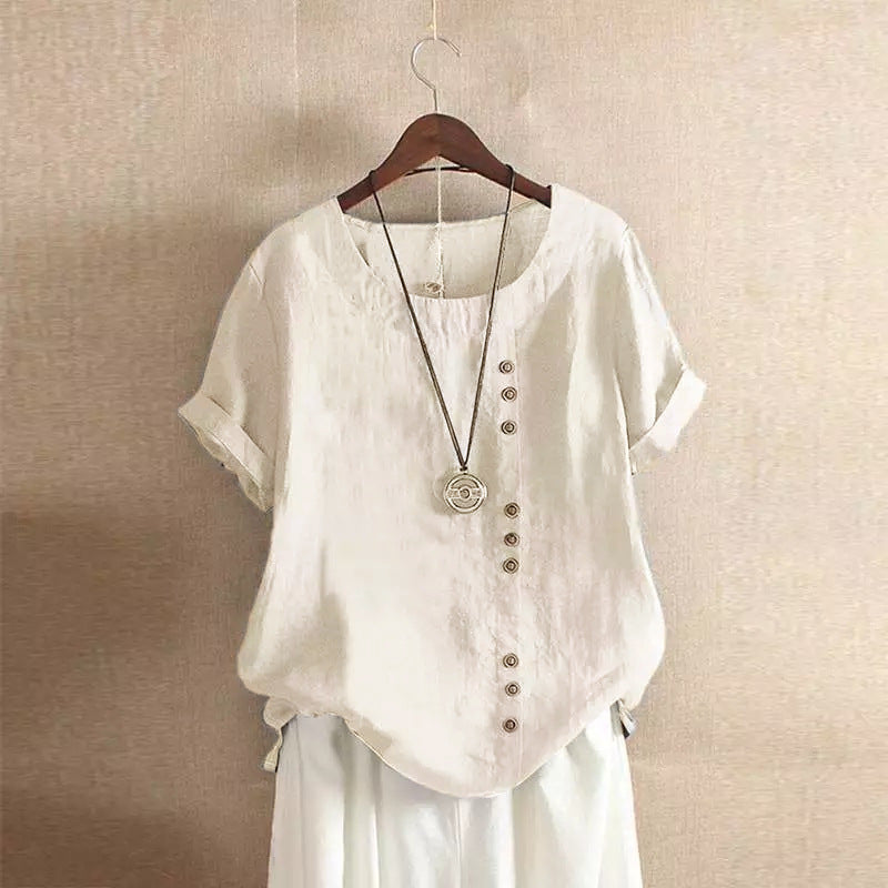 MOREAU LYON | BLOUSE EN COTON À BOUTONS POUR FEMMES