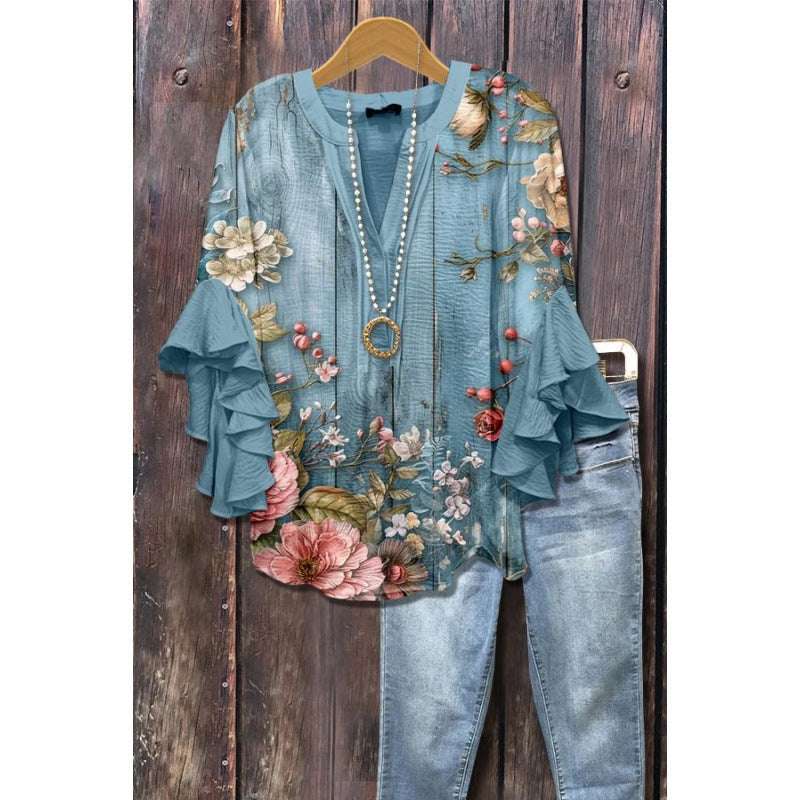 MOREAU LYON | BLOUSE À VOLANTS POUR FEMMES