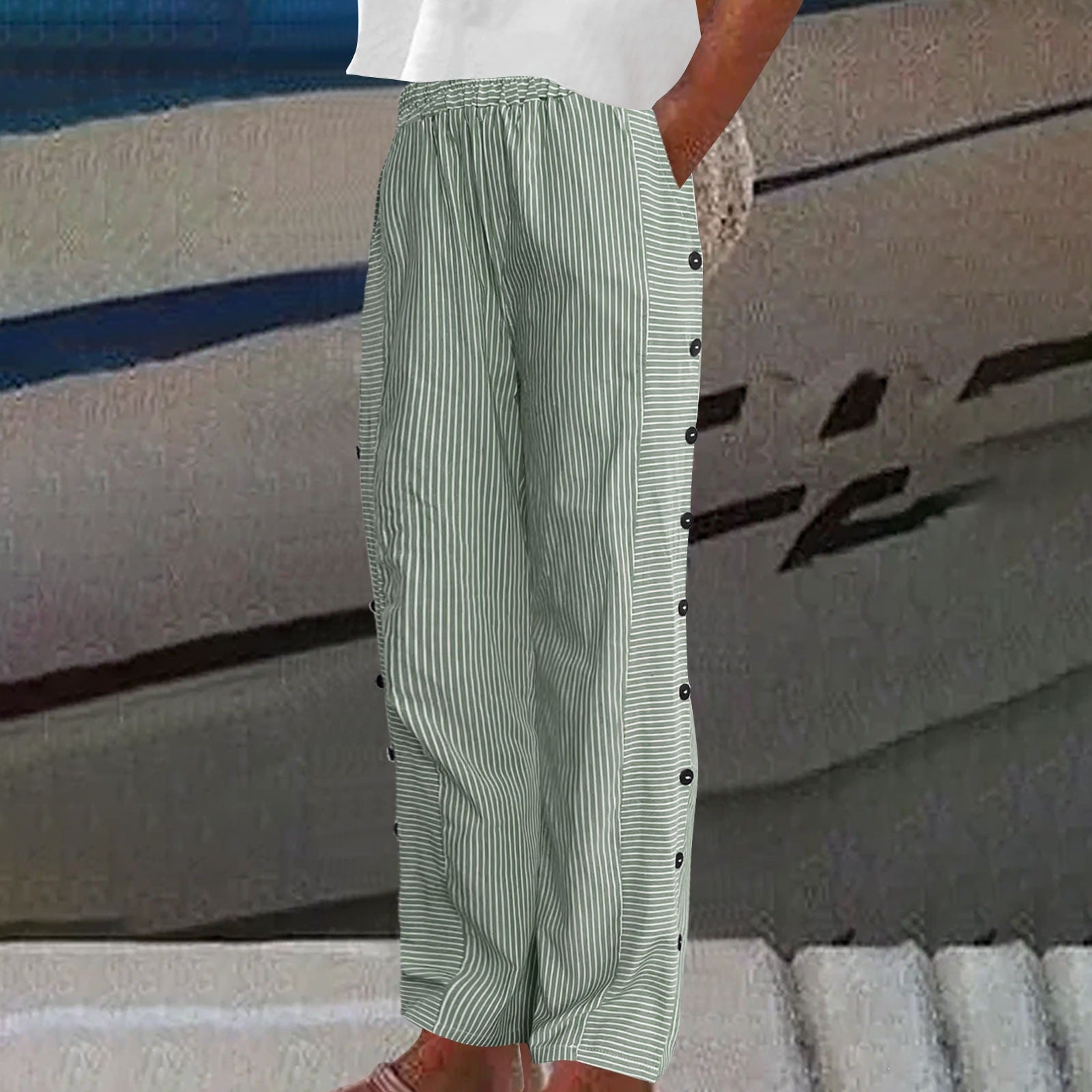 MOREAU LYON | PANTALONS RAYÉS POUR FEMMES