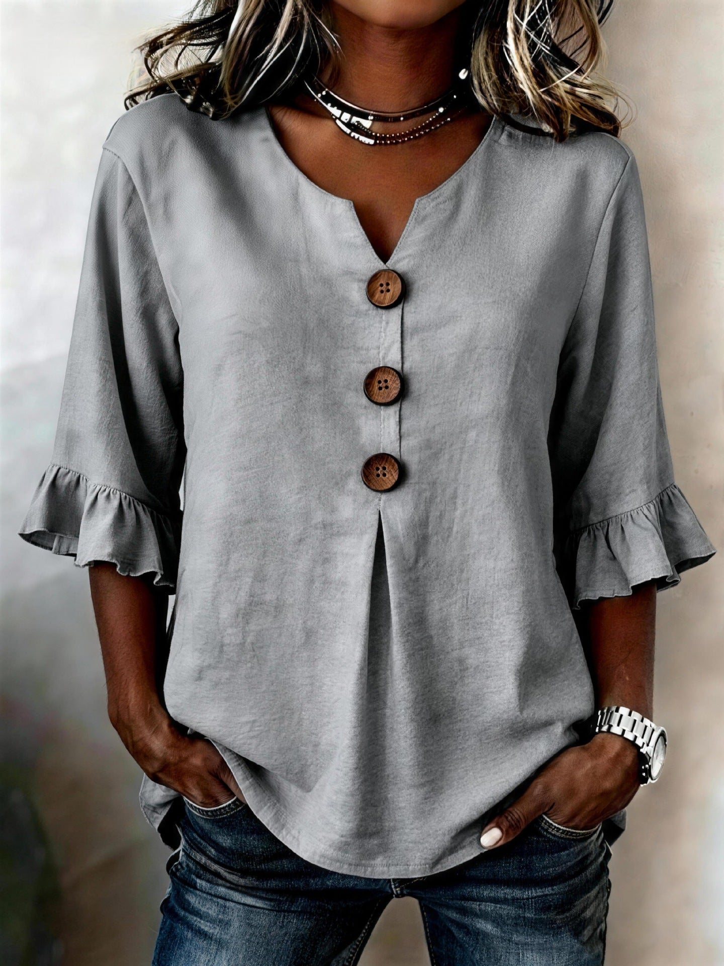 MOREAU LYON | BLOUSE À VOLANTS ROMANTIQUE POUR FEMMES