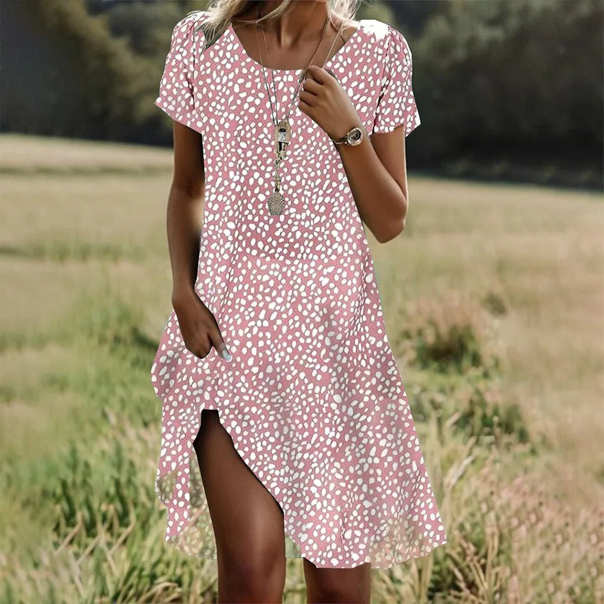MOREAU LYON | ROBE MIDI D'ÉTÉ POUR FEMMES