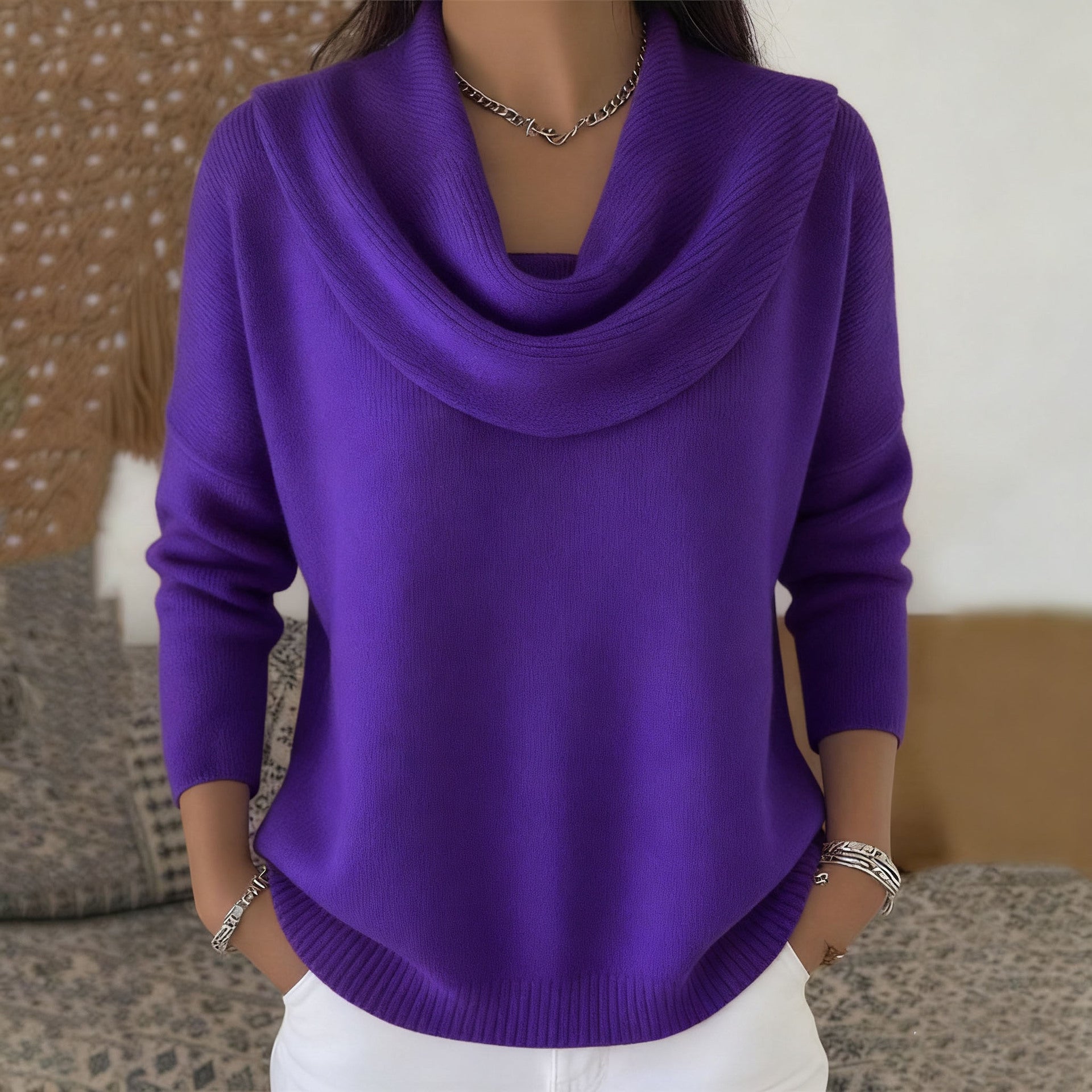 MOREAU LYON | PULL À COL GRACIEUX POUR FEMMES