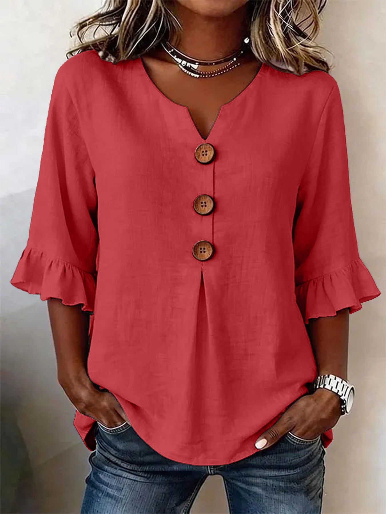 MOREAU LYON | BLOUSE À VOLANTS ROMANTIQUE POUR FEMMES