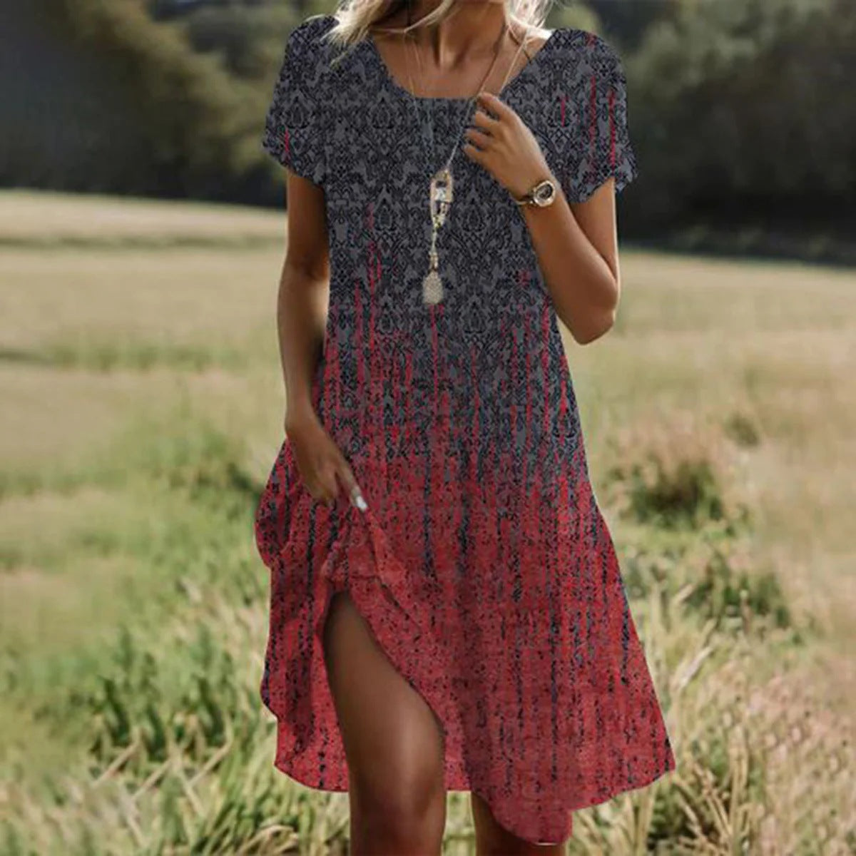 MOREAU LYON | ROBE MIDI D'ÉTÉ POUR FEMMES