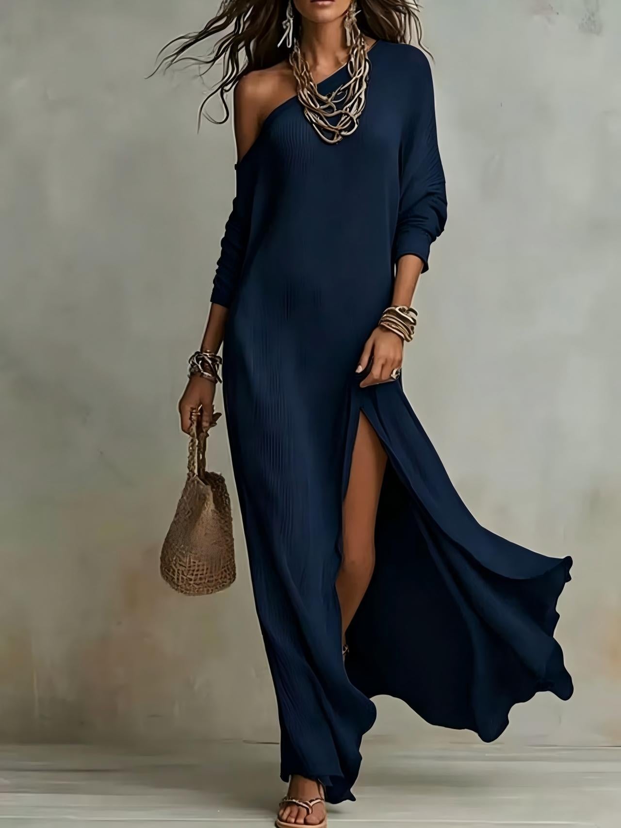 MOREAU LYON | ROBE UNE ÉPAULE POUR FEMME