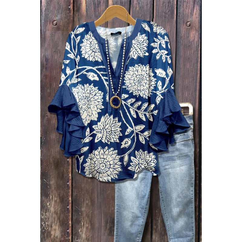 MOREAU LYON | BLOUSE À VOLANTS POUR FEMMES