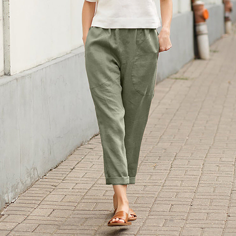 MOREAU LYON | PANTALON DROIT D'ÉTÉ POUR FEMMES