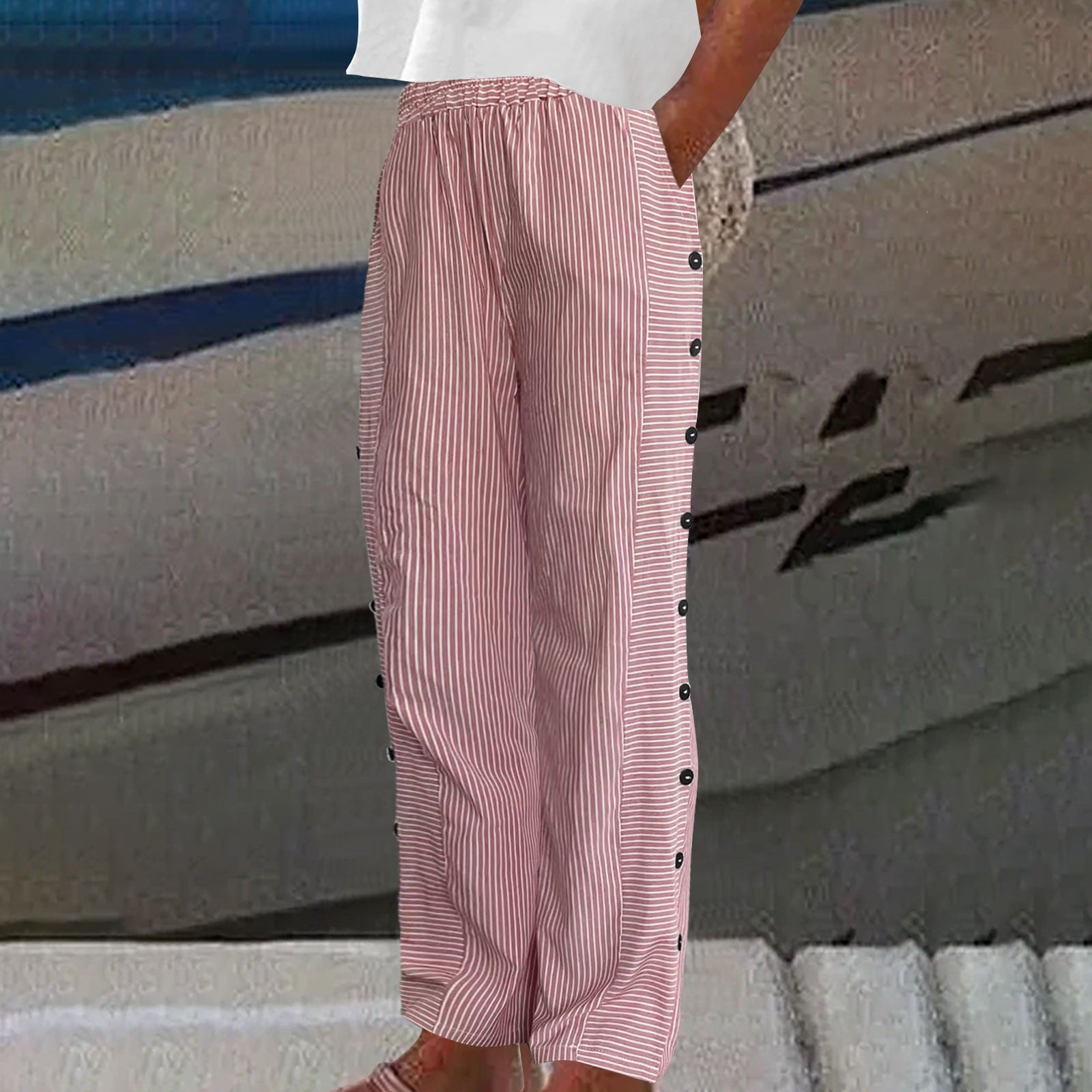 MOREAU LYON | PANTALONS RAYÉS POUR FEMMES