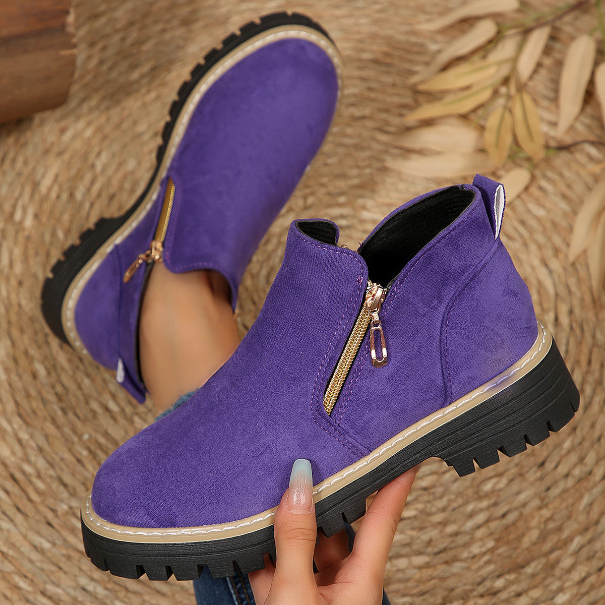 MOREAU LYON | BOTTINES À DOUBLE ZIP POUR FEMMES