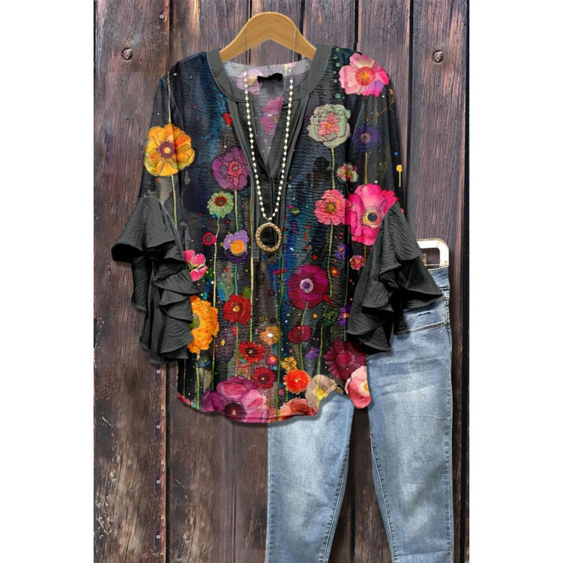 MOREAU LYON | BLOUSE À VOLANTS POUR FEMMES