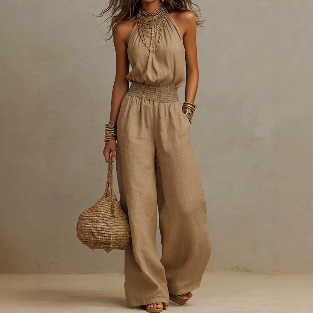 MOREAU LYON | CHIC SALOPETTE À JAMBES LARGES POUR FEMMES