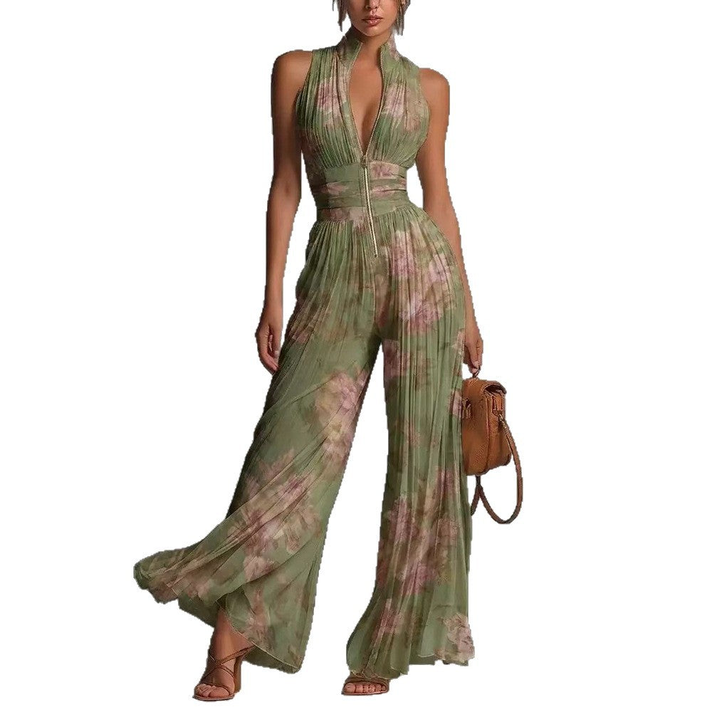 MOREAU LYON | COMBINAISON PLIÉE À COL HALTER POUR FEMMES