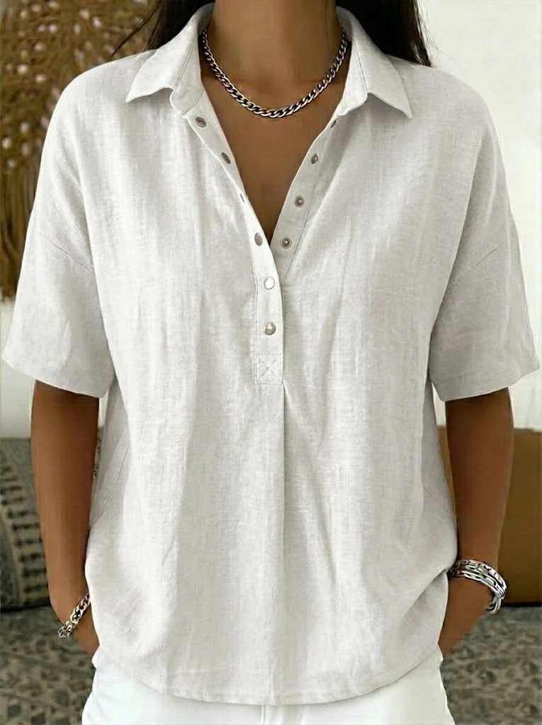 MOREAU LYON | CHIC BLOUSE COL V POUR FEMMES