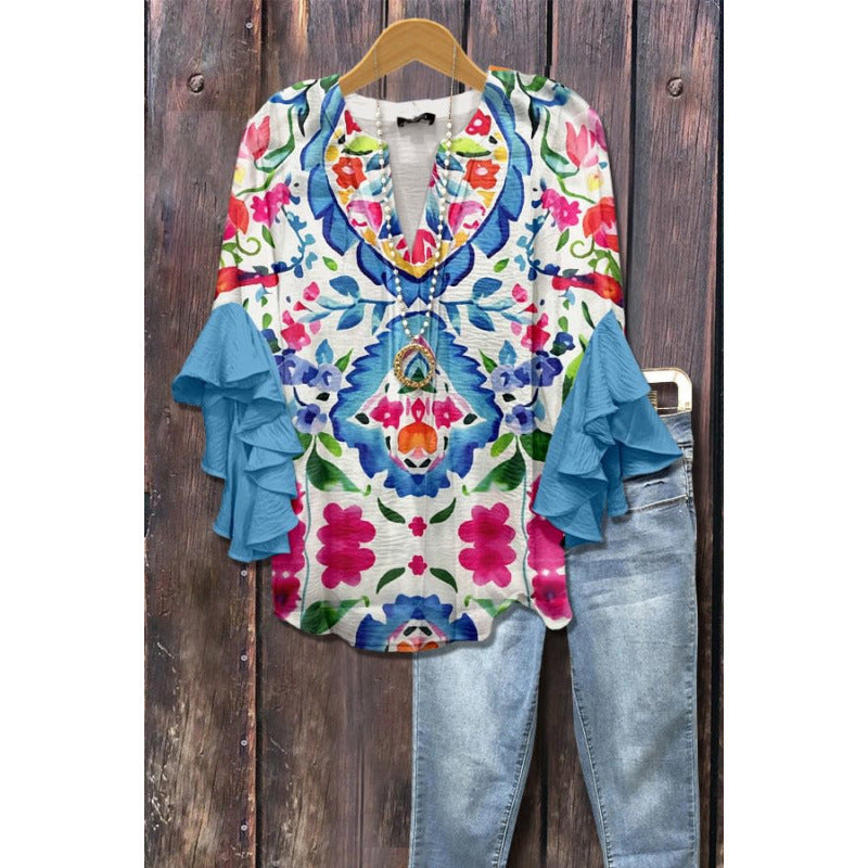MOREAU LYON | BLOUSE À VOLANTS POUR FEMMES