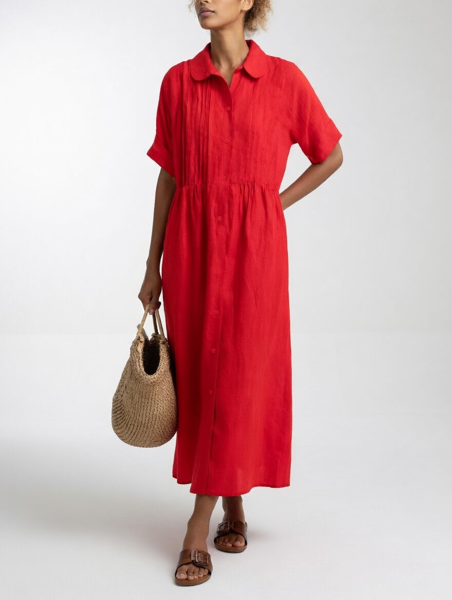 MOREAU LYON | ROBE CHEMISE FLUIDE POUR FEMMES