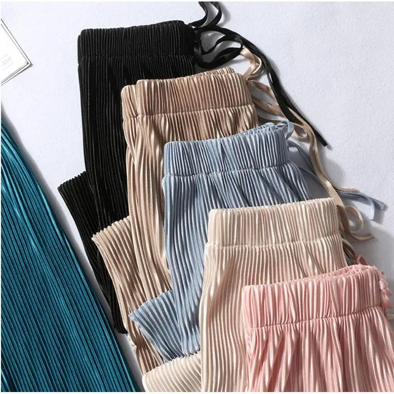 MOREAU LYON | PANTALONS PLISÉS À JAMBES LARGES POUR FEMMES