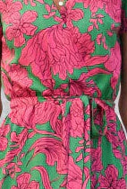 MOREAU LYON | ROBE CINTRÉE COL V POUR FEMMES