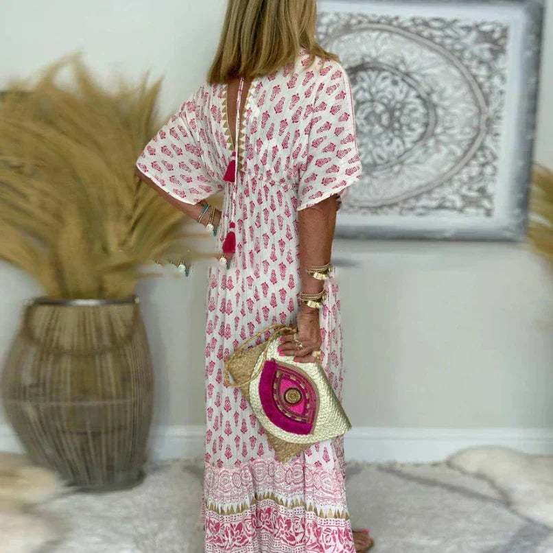 MOREAU LYON | CHIC ROBE MAXI IMPRIMÉE POUR FEMMES