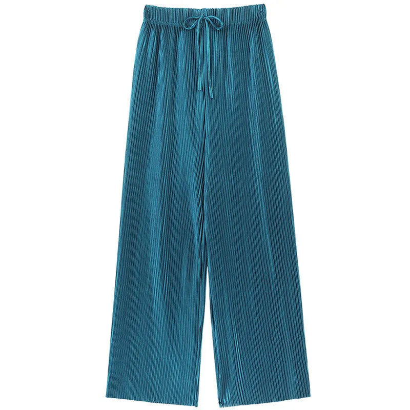 MOREAU LYON | PANTALONS PLISÉS À JAMBES LARGES POUR FEMMES